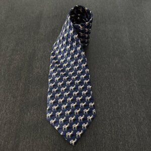 Beaufort Tie Rack 100% Silk Mens Necktie Camel Print Made In Italy